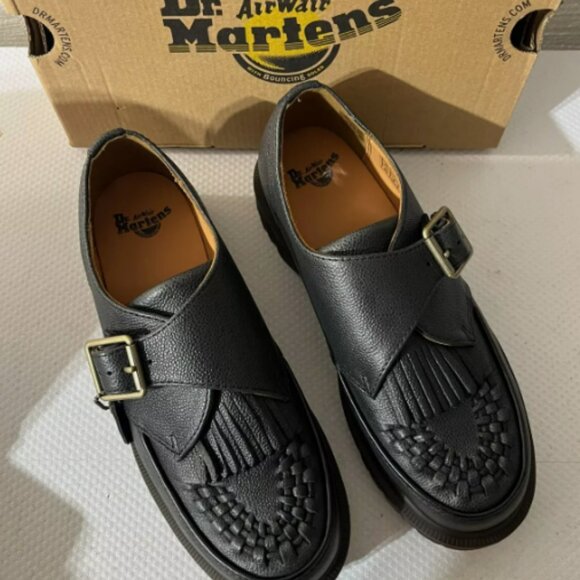 DR. MARTENS Ramsey Kiltie WOVEN Buckle Monk Loafer Creepers MSRP$210 CHIC&UNIQUE